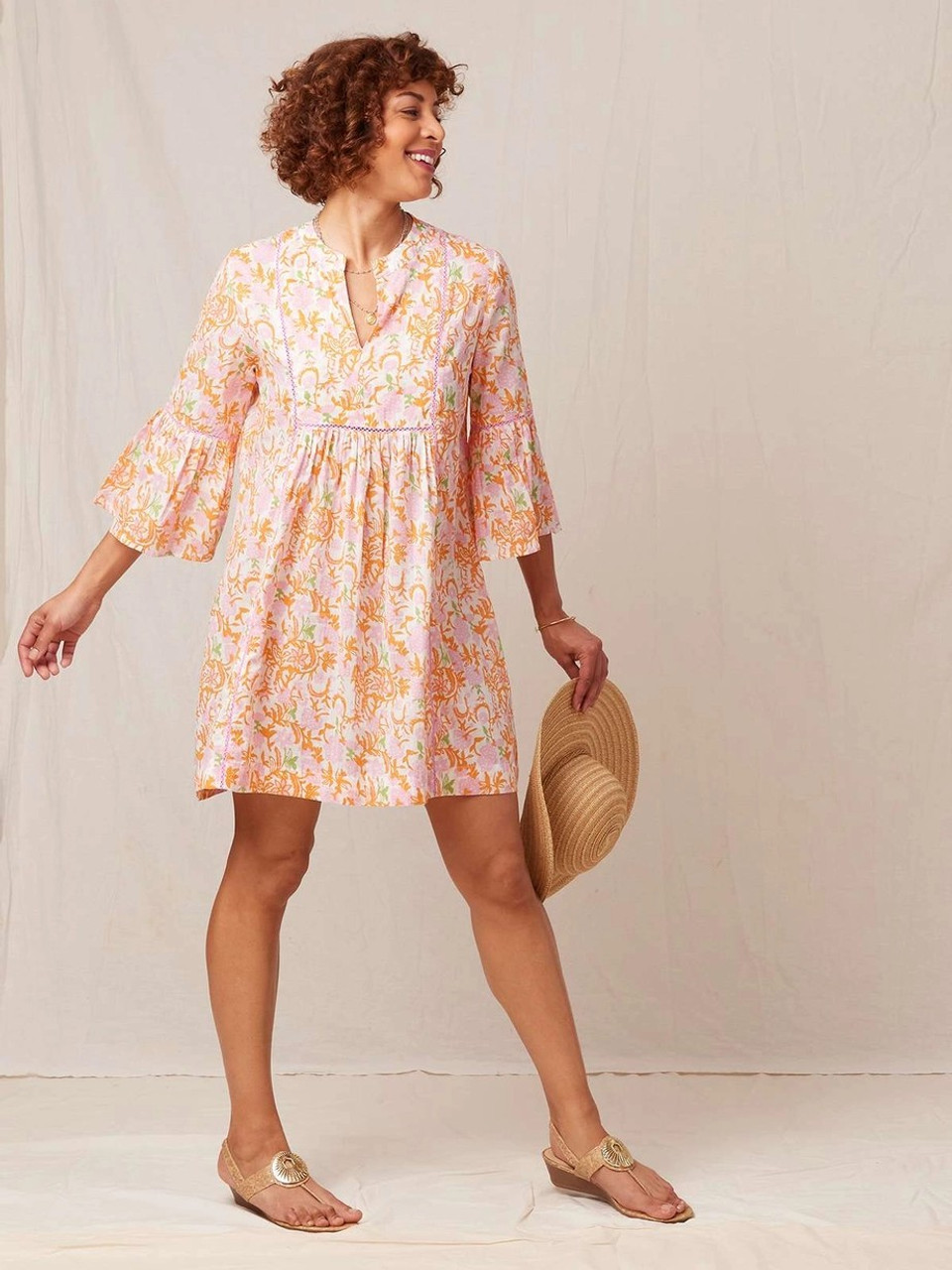 Rockflowerpaper REESE PINK BEACH DRESS 170-2063 - Bra~vo